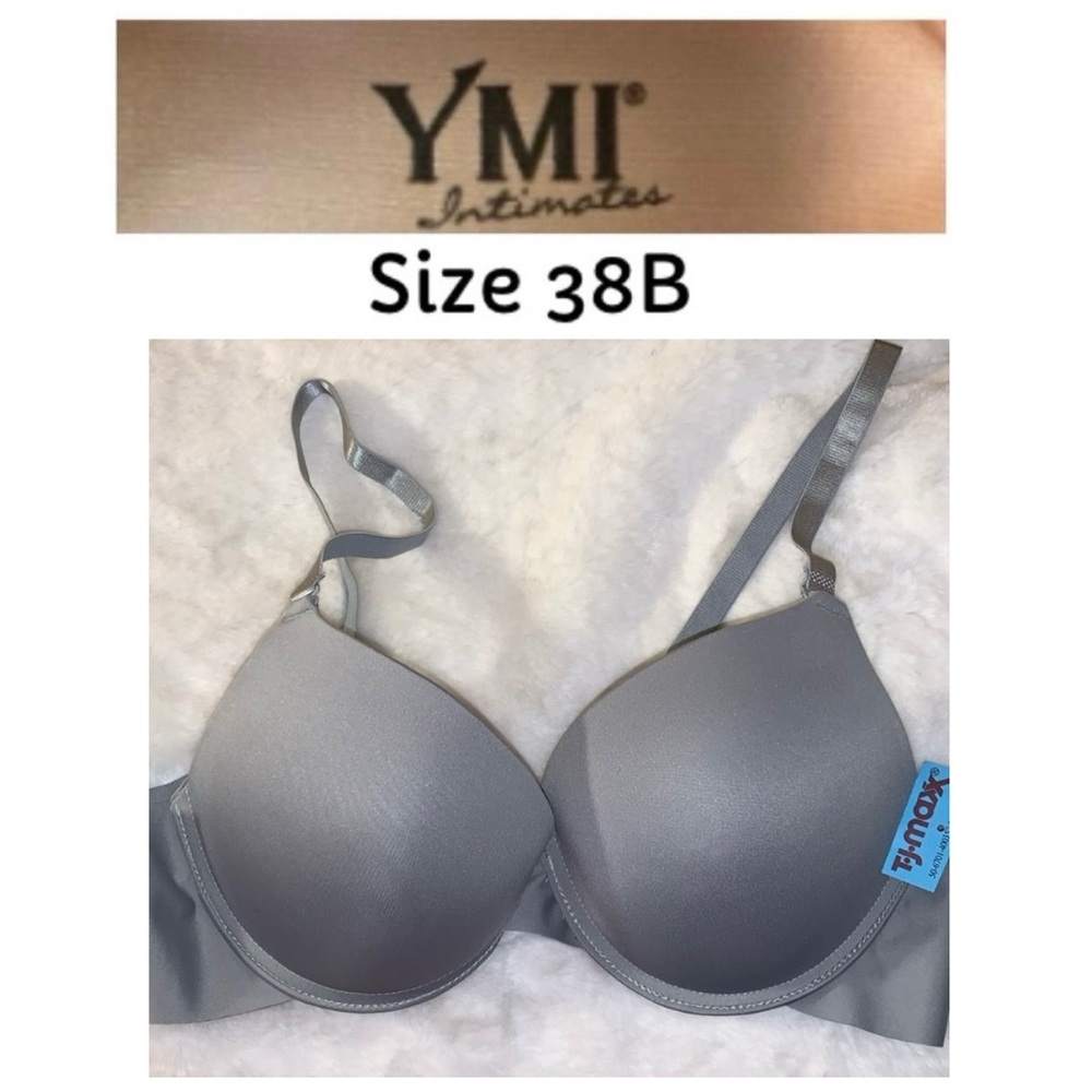 🎅🎯 YMI Gray Padded Underwire Bra NWT 38B